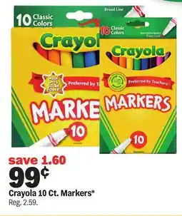 Meijer Crayola 10 Ct. Markers offer