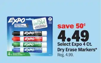 Meijer Select Expo 4 Ct. Dry Erase Markers offer