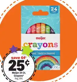 Meijer Meijer 24 Ct. Crayons offer