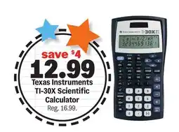 Meijer Texas Instruments TI-30X Scientific Calculator offer