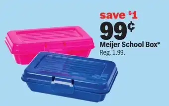Meijer Meijer School Box offer