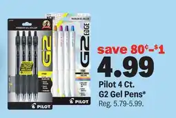 Meijer Pilot 4 Ct. G2 Gel Pens offer