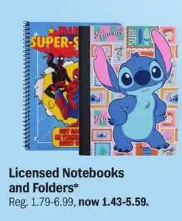 Meijer Licensed Notebooks and Folders offer
