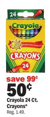 Meijer Crayola 24 Ct. Crayons offer