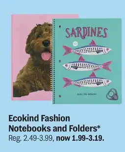Meijer Ecokind Fashion Notebooks and Folders offer