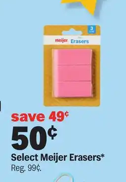 Meijer Select Meijer Erasers offer