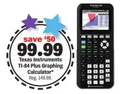 Meijer Texas Instruments TI-84 Plus Graphing Calculator offer