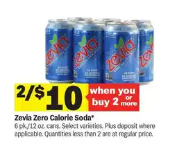 Meijer Zevia Zero Calorie Soda offer