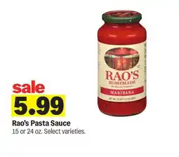 Meijer Rao's Pasta Sauce offer