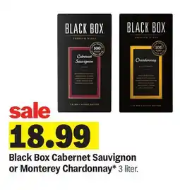 Meijer Black Box Cabernet Sauvignon or Monterey Chardonnay offer