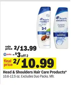 Meijer Head & Shoulders Hair Care Products offer