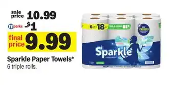 Meijer Sparkle Paper Towels offer