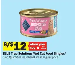 Meijer BLUE True Solutions Wet Cat Food Singles offer