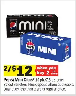 Meijer Pepsi Mini Cans offer