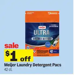 Meijer Meijer Laundry Detergent Pacs offer