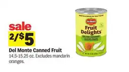 Meijer Del Monte Canned Fruit offer