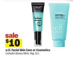 Meijer e.l.f. Facial Skin Care or Cosmetics offer