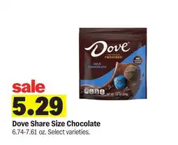 Meijer Dove Share Size Chocolate offer