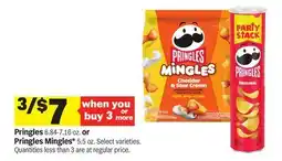 Meijer Pringles 6.84-7.16 oz. or Pringles Mingles* 5.5 oz offer