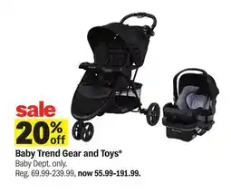 Meijer Baby Trend Gear and Toys offer
