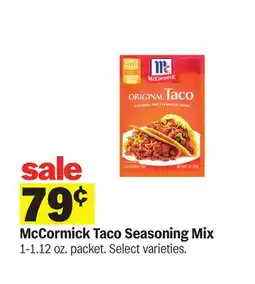 Meijer McCormick Taco Seasoning Mix offer