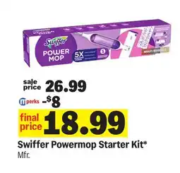 Meijer Swiffer Powermop Starter Kit offer