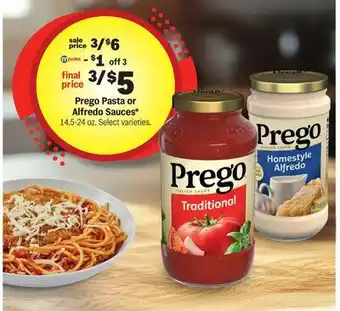 Meijer Prego Pasta or Alfredo Sauces offer