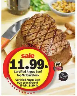 Meijer Certified Angus Beef Top Sirloin Steak offer