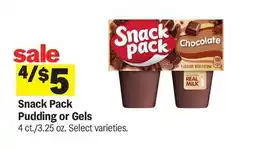 Meijer Snack Pack Pudding or Gels offer