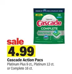 Meijer Cascade Action Pacs offer