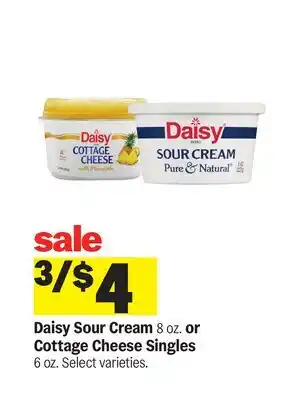 Meijer Daisy Sour Cream or Cottage Cheese Singles offer