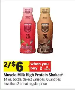 Meijer Muscle Milk High Protein Shakes offer