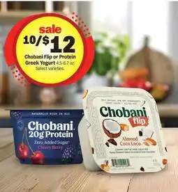 Meijer Chobani Flip or Protein Greek Yogurt offer