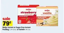 Meijer Meijer Instant or Sugar-Free Instant Pudding or Gelatin offer