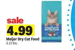 Meijer Meijer Dry Cat Food offer