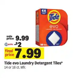 Meijer Tide evo Laundry Detergent Tiles offer