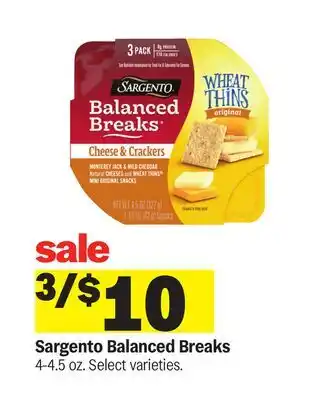 Meijer Sargento Balanced Breaks offer