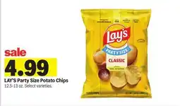 Meijer LAY'S Party Size Potato Chips offer