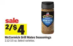 Meijer McCormick Grill Mates Seasonings offer