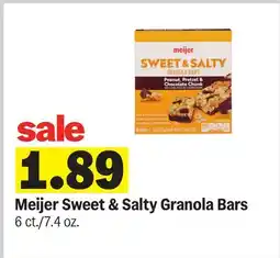 Meijer Meijer Sweet & Salty Granola Bars offer