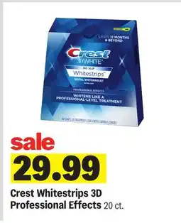 Meijer Crest Whitestrips 3D Professional Effects offer
