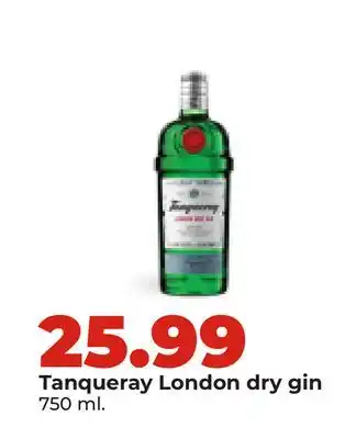 Hy-Vee Tanqueray London dry gin offer