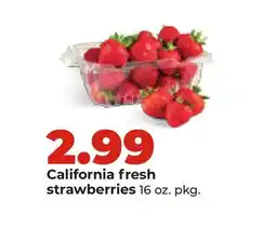 Hy-Vee California fresh strawberries offer