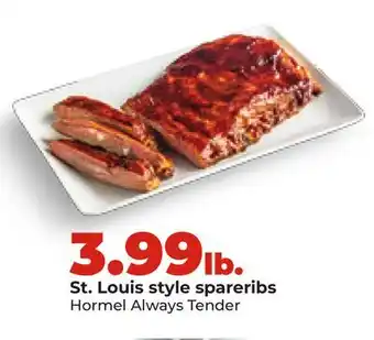 Hy-Vee St. Louis style spareribs offer