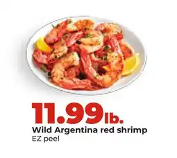 Hy-Vee Wild Argentina red shrimp offer