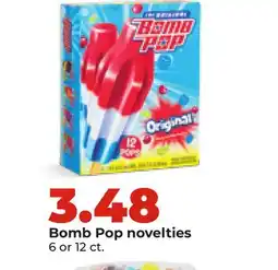 Hy-Vee Bomb Pop novelties offer