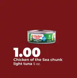 Hy-Vee Chicken of the Sea chunk light tuna offer