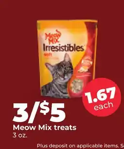 Hy-Vee Meow Mix treats offer