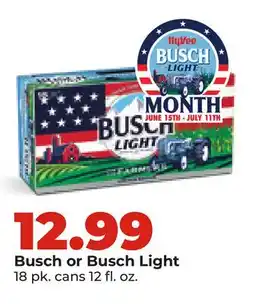 Hy-Vee Busch or Busch Light offer