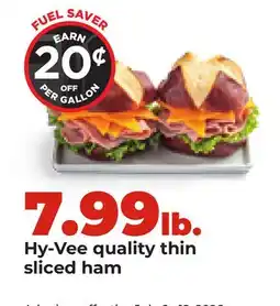 Hy-Vee Hy-Vee quality thin sliced ham offer